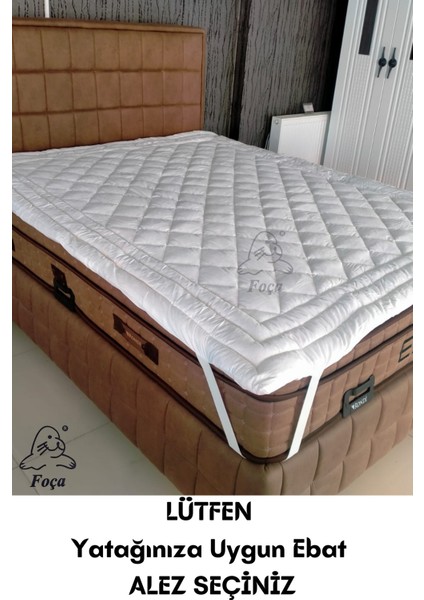 Tek Kişilik Yün Alez – Lastikli Pamuk Kumaş, Isı Dengeleyici ve Hijyenik, Kışın Sıcak Tutan, Beyaz modelleri