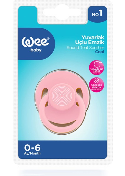 Cool Yuvarlak Uçlu Emzik No:1 Pembe 0-6 Ay fırsatları