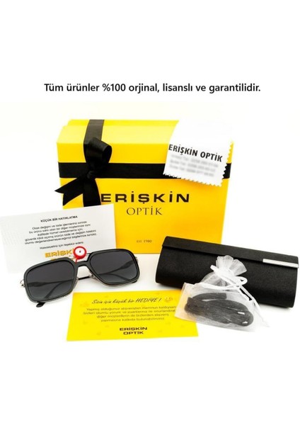Rb 2447 901 49 Round Unisex Oval Siyah Kemik Güneş Gözlüğü