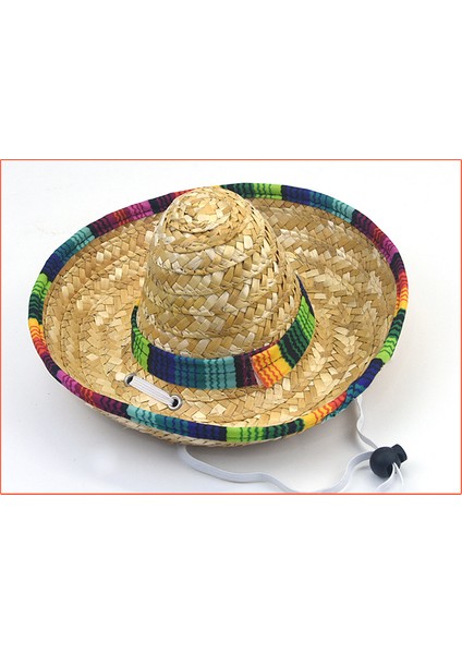 Evcil Kedi Için Örgü, Ayarlanabilir Hasır Şapka, 2'li Set (Yurt Dışından)