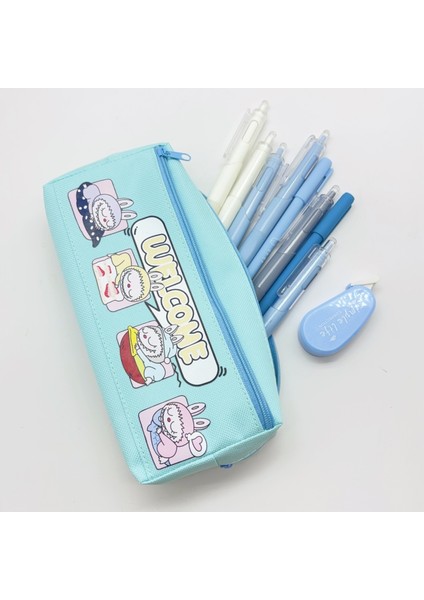 Yüksek Değerli Karikatür Kalem Çantası Çok Katmanlı Büyük Kapasiteli (Yurt Dışından) fiyatları