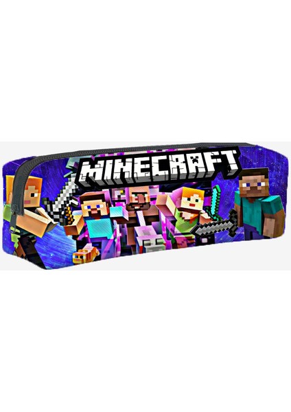 Minecraft Büyük Kapasiteli Öğrenci Kalem Çantası (Yurt Dışından)