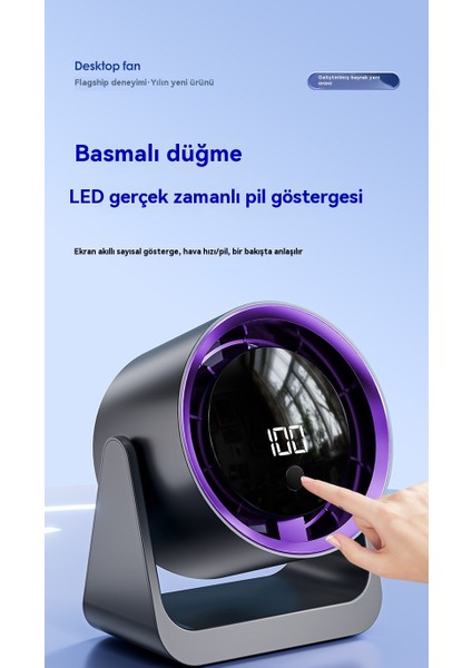 Masaüstü Fanı USB Dijital Ekran Hava Sirkülasyon Fanı Büyük Büyük Rüzgar Duvara Monte Elektrikli Fan F12 (Yurt Dışından) indirimleri