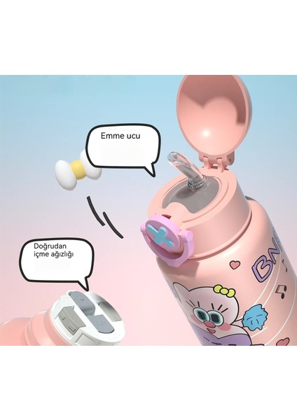 Çocuklar Için Yüksek Görünümlü, Büyük Kapasiteli Sevimli Su Bardağı (Yurt Dışından) modelleri