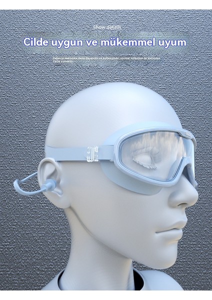 Yüzme Gözlükleri Hd Anti-Sis Su Geçirmez Büyük Çerçeve Erkek ve Kadın Dalış Gözlükleri Yüzme (Yurt Dışından) fiyatları