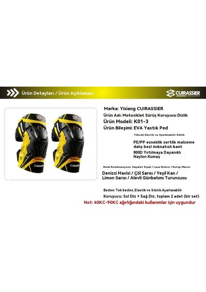 Motosiklet Koruyucu Diz Örtüsü Kross Sürüş Şövalyesi Koruyucu Gece Yansıtıcı-Koyu Mavi (Yurt Dışından) indirimleri