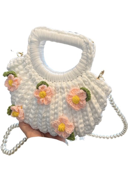 Gardenya Çiçek Kabukları El Dokuma Çanta (Yurt Dışından)