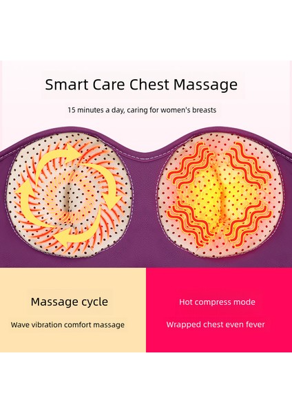 Akıllı Göğüs Masajı Güzellik Göğüs Titreşim Sıcak Kompres Iç Çamaşırı (Yurt Dışından) fırsatları