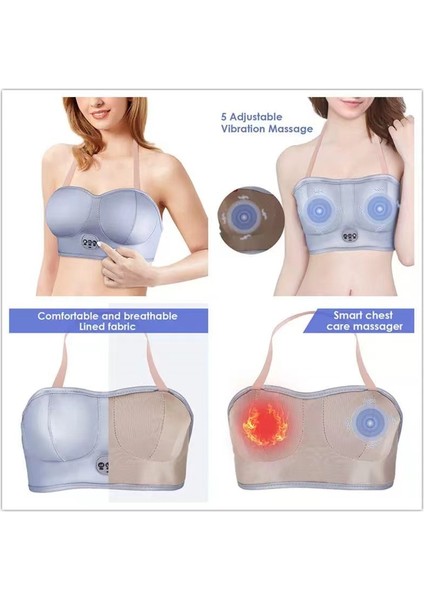Otomatik Masaj Sütyen Sıcak Kompresi Titreşim Göğüs Masajı Ev USB Masajı (Yurt Dışından) modelleri