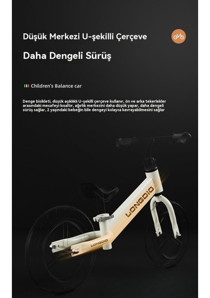 Çocuk Scooter Yo-Yo Pedalsız Bisiklet Erkek ve Kadın Bebek Iki Tekerlekli Denge Bisikleti-14 Inç (Yurt Dışından) fırsatları