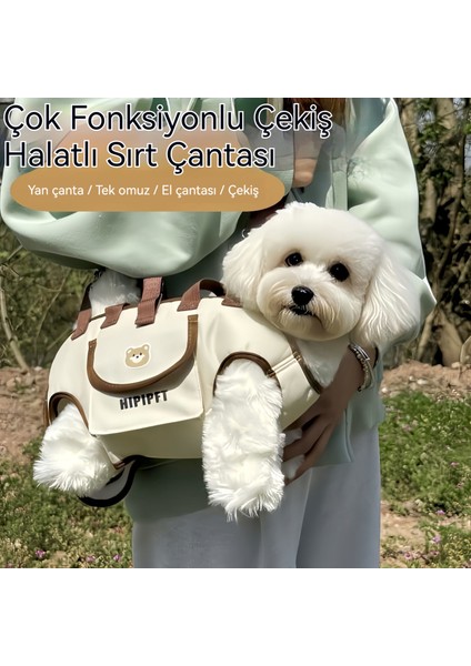 Açık Taşınabilir Nefes Evcil Hayvan Çantası Çekme Sırt Çantası Kedi Köpek El (Yurt Dışından) fiyatları