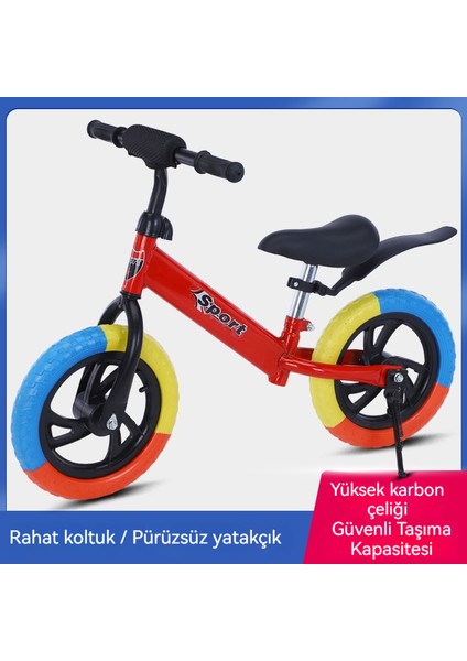 Yeni Çocuk Denge Bisikleti Pedalsız Scooter 2-6 Yaş Scooter 12 Inç (Yurt Dışından)