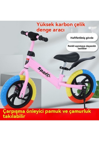 Yeni Çocuk Denge Bisikleti Pedalsız Scooter 2-6 Yaş Scooter 12 Inç (Yurt Dışından)