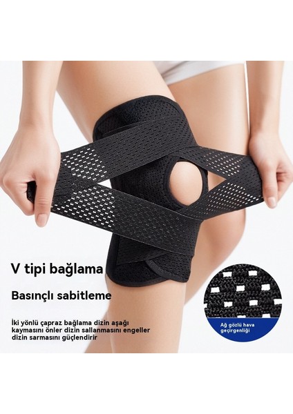Menisküs Hafif Nefes Alma Diz Desteği Spor Yay Desteği Kaymaz Basınçlı Diz Desteği 1 Adet (Yurt Dışından) fırsatları