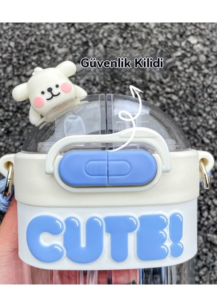 Kızlar Için Sevimli Pipetli Su Bardağı, Yüksek Görünümlü Çocuklar Için Çift Başlı (Yurt Dışından) modelleri