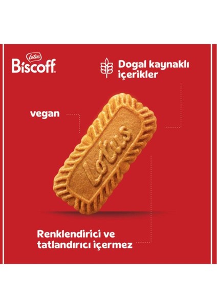 Biscoff Karamelize Bisküvi 125 g – Belçika Üretimi, Tarçın Aromalı ve Bitkisel Yağlı Özel Tarif fırsatları