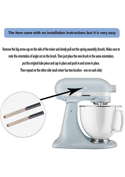 Whirlpool Kitchenaid Stand Mikseri W10260958 AP5178083 PS3495098 Için 12 Adet W10380496 Karbon Motor Fırçası Değişimi (Yurt Dışından) fırsatları