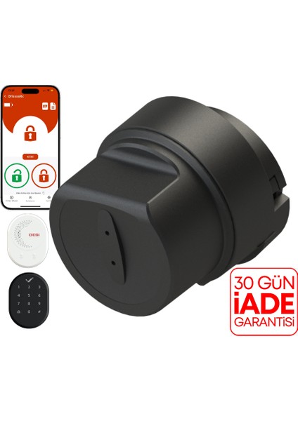 Utopic Rxe Yapay Zeka Destekli Akıllı Kilit Ios/android Uyumlu - Wifi Akıllı Köprü & Tuş Takımı - Türkiye'de Üretilen Kapılara Özel (Yerli Üretim - Türk Malı)