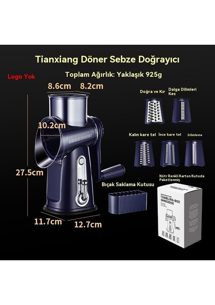 Çok Fonksiyonlu Sebze Kesme El-Krank Tamburu (Yurt Dışından) modelleri