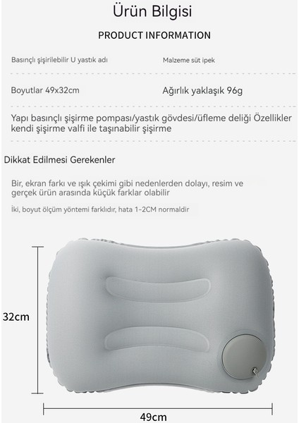 Süt Ipek Şişme Çok Fonksiyonlu Açık Kamp Taşınabilir Kafalık (Yurt Dışından) fiyatları