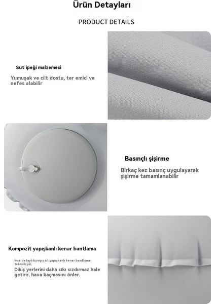 Süt Ipek Şişme Çok Fonksiyonlu Açık Kamp Taşınabilir Kafalık (Yurt Dışından) modelleri