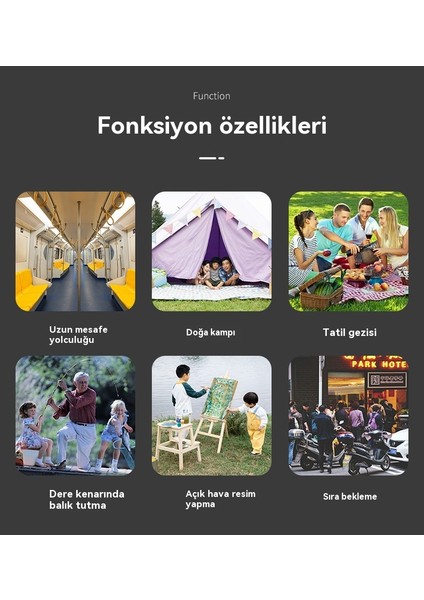Açık Seyahat Taşınabilir Katlanır Teleskopik Koltuk (Yurt Dışından) fiyatları