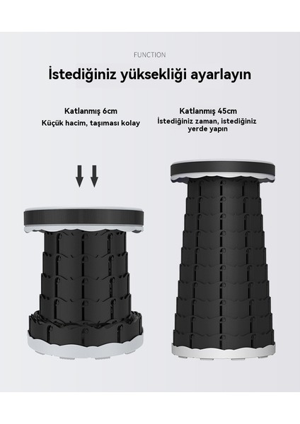 Açık Seyahat Taşınabilir Katlanır Teleskopik Koltuk (Yurt Dışından) fırsatları