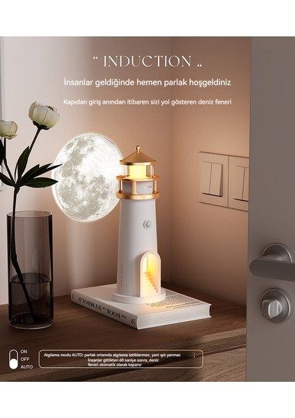 Ay Işığı Kulesi Algılayıcı Atmosfer Küçük Masa Lambası (Yurt Dışından) modelleri