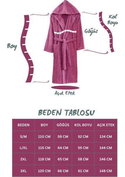 Quina 2'li Renkli Pamuk Kapüşonlu Oversize Unisex Bornoz Seti – Yumuşak Dokulu ve Rahat Kullanım