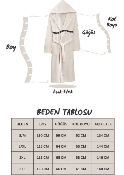 Quina 2'li Renkli Pamuk Kapüşonlu Oversize Unisex Bornoz Seti – Yumuşak Dokulu ve Rahat Kullanım