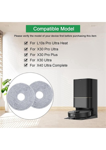 Dreame X30 ULTR/X40 ULTRA/X50 Ultra Paspas Bezi Parçaları L10S Pro Ultra Heat / L20 Ultra Paspas Pedi Aksesuarları (Yurt Dışından) fiyatları