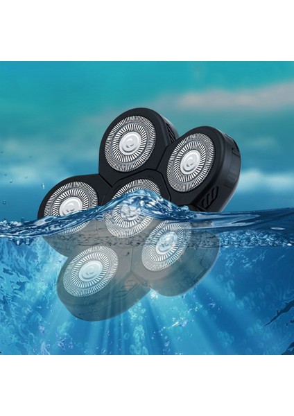 Kel Erkekler Için Yedek Tıraş Makinesi Başlığı, 6 Kafa Sakal Saç Değiştirme Bıçağı, Temizlemesi Kolay Elektrikli Tıraş Makinesi (Yurt Dışından) fiyatları