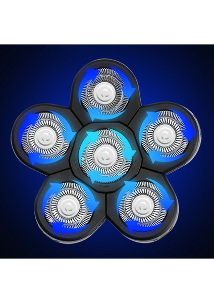 Kel Erkekler Için Yedek Tıraş Makinesi Başlığı, 6 Kafa Sakal Saç Değiştirme Bıçağı, Temizlemesi Kolay Elektrikli Tıraş Makinesi (Yurt Dışından) modelleri