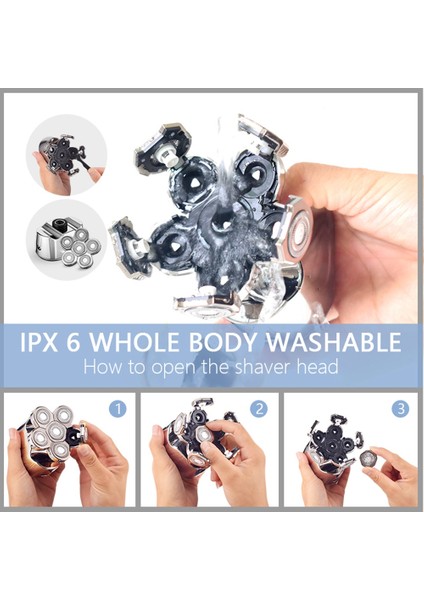 Erkekler Için 2 Adet Elektrikli Bıçak 6 In 1 Tıraş Makinesi Yedek Tıraş Makinesi Kafa Evrensel Bıçak Altın Için Uygun (Yurt Dışından) fiyatları