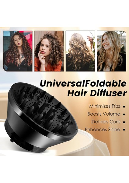 Saç Kurutma Makinesi Difüzör Evrensel Saç Difüzör Eki Için Ince Kalın Kıvırcık Dalga ve Kıvırcık Saç Salon Aracı Klip ile (Yurt Dışından) modelleri