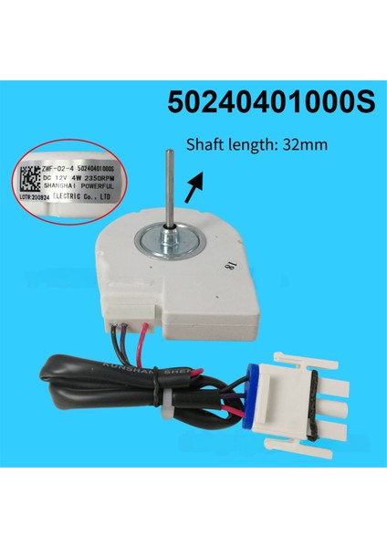 Zwf-02-4 50240401000S Midea Ronshen Hisense Meiling Yedek Parçaları Için Buzdolabı Fan Motoru DC12V 4W 2350RPM (Yurt Dışından) fırsatları