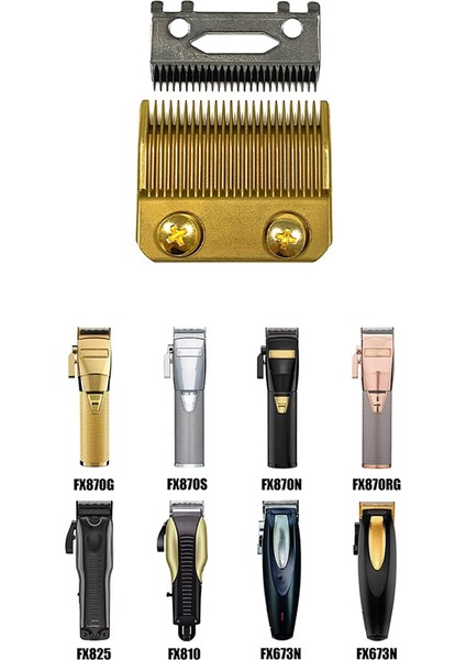 Babylisspro Barberology Saç Kesme Makineleri FX870, FXF880, FX810, FX825, FX673N ile Uyumlu Profesyonel Yedek Titanyum Bıçaklar (Yurt Dışından) fırsatları