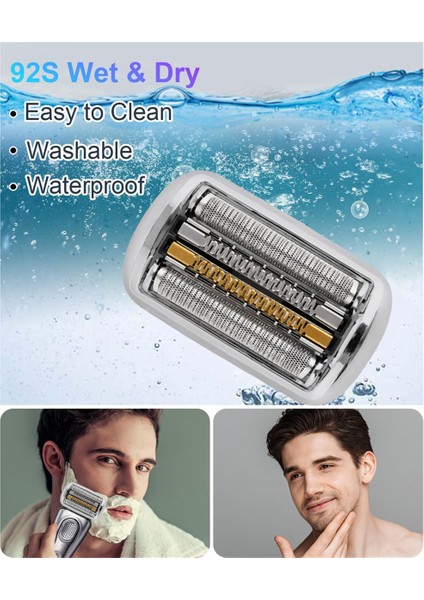 Braun 9 Serisi Folyo Tıraş Makinesi 9040S, 9080CC, 9093S, 9095CC, 9240S, 9242S, 9260S Fırçalı 92S Yedek Tıraş Makinesi Başlığı (Yurt Dışından) fırsatları