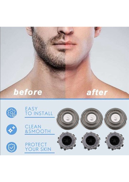 S500C S500 S300 Elektrikli Tıraş Makinesi Kafası Tıraş Makinesi Net + Fırça MJTXD01SKS Kesici Kafa Aksesuarlarını Değiştirin (Yurt Dışından) fırsatları