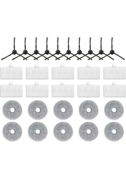 U200 / U200 Pro Robot Vakum Yan Fırça Hepa Filtre Paspas Pedi Yedek Yedek Parça Aksesuarları (Yurt Dışından)
