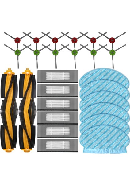 Deboot Ozmo 920 950 T5 T9 2 Hibrit Yedek Parça Aksesuarları Ana Yan Fırça Hepa Filtre Paspas Bezi (Yurt Dışından)
