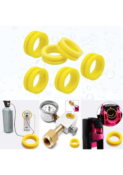 6 Adet O Halkaları Soda Makinesi Co2 Silindir Değişimi Karbonatör Contaları, Yeni Soda Makinesi ve Pembe Silindir Için Conta Halkası (Yurt Dışından) fırsatları