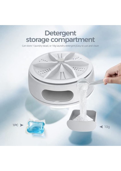 Kamp/ev/seyahat/apartmanlar/yurtlar Için Taşınabilir Ultrasonik Mini Çamaşır Makinesi, Kişisel Temizleme Makinesi (Yurt Dışından) fiyatları