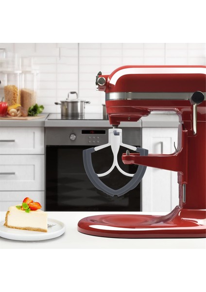 Kitchenaid 6 Qt Kase Kaldırmalı Stand Mikseri Için Esnek Kenarlı Çırpıcı, Esnek Silikon Kenarlı Düz Çırpıcı Küreği ve Kase Kazıyıcı (Yurt Dışından) modelleri