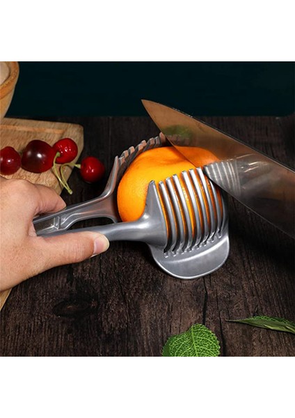 Domates Limon Dilimleme Standı Saplı Yuvarlak Meyve Kesici Mutfak Kesme Patates Limon Gıda Rafı (Yurt Dışından) fırsatları