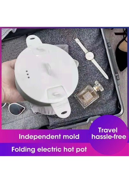 Seyahat Su Isıtıcısı Elektrikli Pişirme Sıcak Tencere Su Kazanı Kamp Elektrikli Tencere Ab Fişi Için Çok Amaçlı Taşınabilir Katlanabilir Silikon Tencere (Yurt Dışından) fırsatları