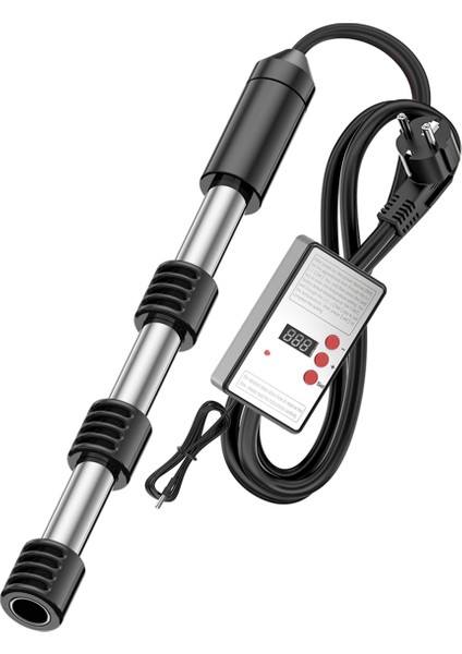 Daldırma Su Isıtıcısı, 2500W Taşınabilir Elektrikli Paslanmaz Isıtıcılar, Korumalı Kapaklı, Havuz Küveti Için Ab Fişi 2500W (Yurt Dışından)