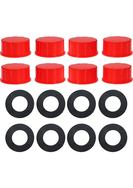 Gaz Bidonu Kaba Dişli Kapak Benzin Bidonu Kapağı Kaba Dişli Katı Taşıma Benzin Bidonu Kapakları 8 Paket (Yurt Dışından)