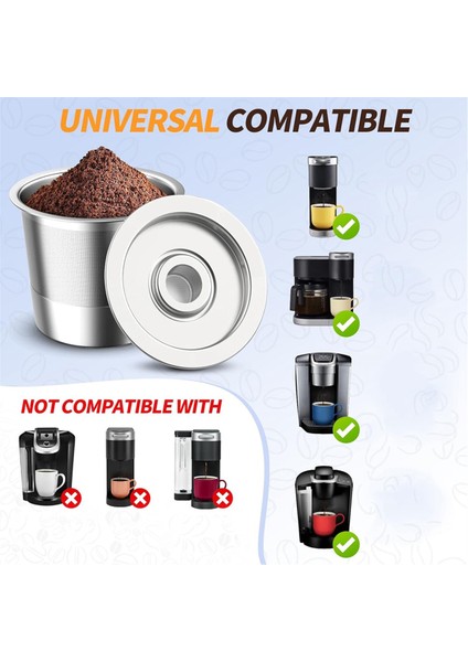 Geri Dönüşümlü Kahve Kapsüllü Kahve Makinesi / Filtre Ekranlı Paslanmaz Çelik Tek Delikli Kahve Makinesi Kahve Kapsüllü Bardak (Yurt Dışından) modelleri