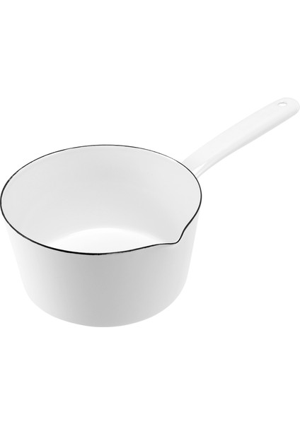 1.3l Japon Tarzı Beyaz Seramik Süt Tenceresi Mutfak Pişirme Tavası Pot Güveç Tencere Uzun Saplı Bir Kişi Için (Yurt Dışından)